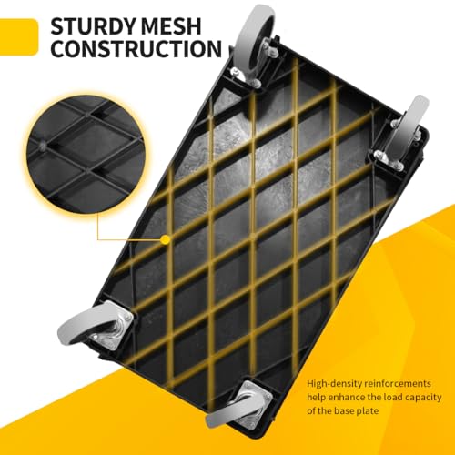 MaxWorks 80855 500-lb Utility Service PP Cart With Two Trays and Wheels 30 Inch X 16 Inch Overall Dimensions