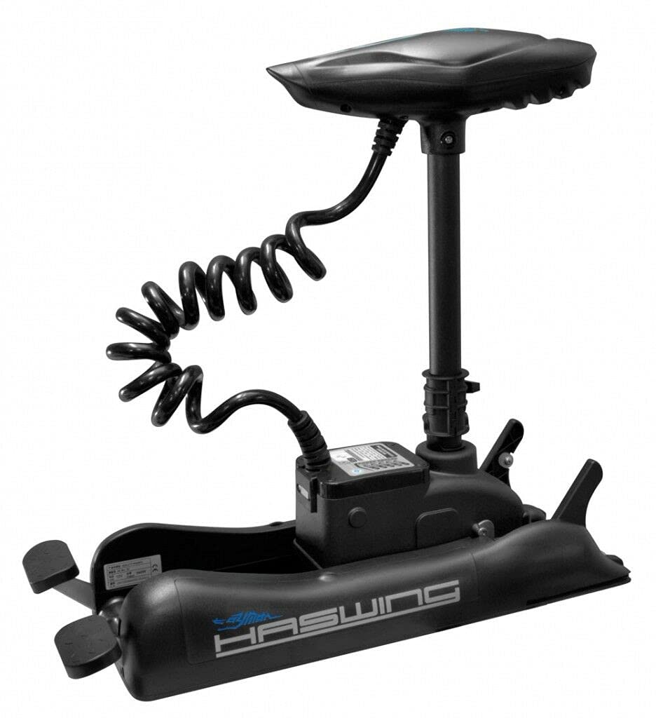 PARKHO HASWING Electric Trolling Motor – 24V 80LB 60 Inch Shaft Cayman Bow Mount Boat Fishing Saltwater Freshwater with Remote Control