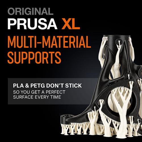 Original Prusa XL Assembled 2-toolhead 3D Printer, Large-Scale CoreXY 3D Printer, Assembled and Tested, Build Volume of 14.17×14.17×14.17 in, 2 Independent toolheads, Multi-Material Experience