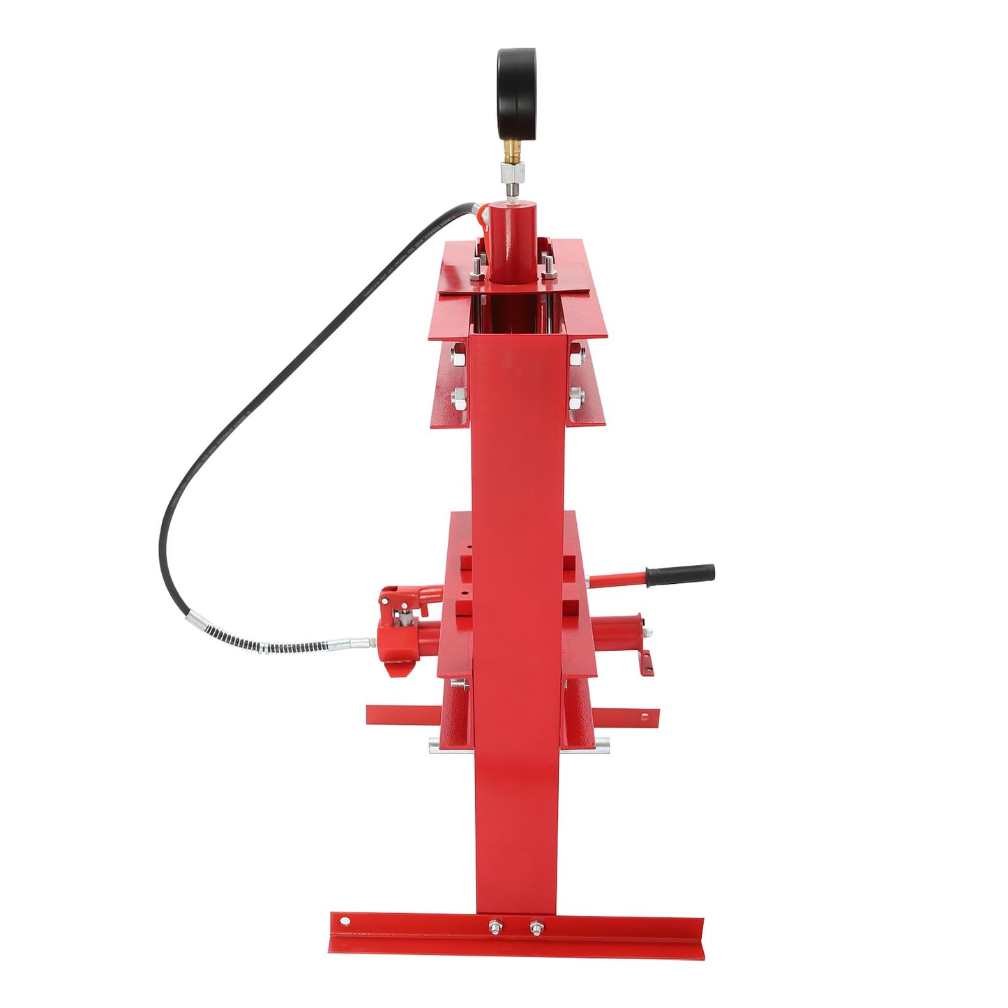 10T Hydraulic Benchtop Press, H-Frame Garage Floor Press, Hydraulic Benchtop Press with Pressure Gauge, Heavy Duty Adjustable Hydraulic Garage Press Machine for Mechanical Workshops, Garages
