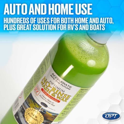 Optimum (NRWW2012G4) No Rinse Wash & Wax - 1 Gallon, (Case of 4)