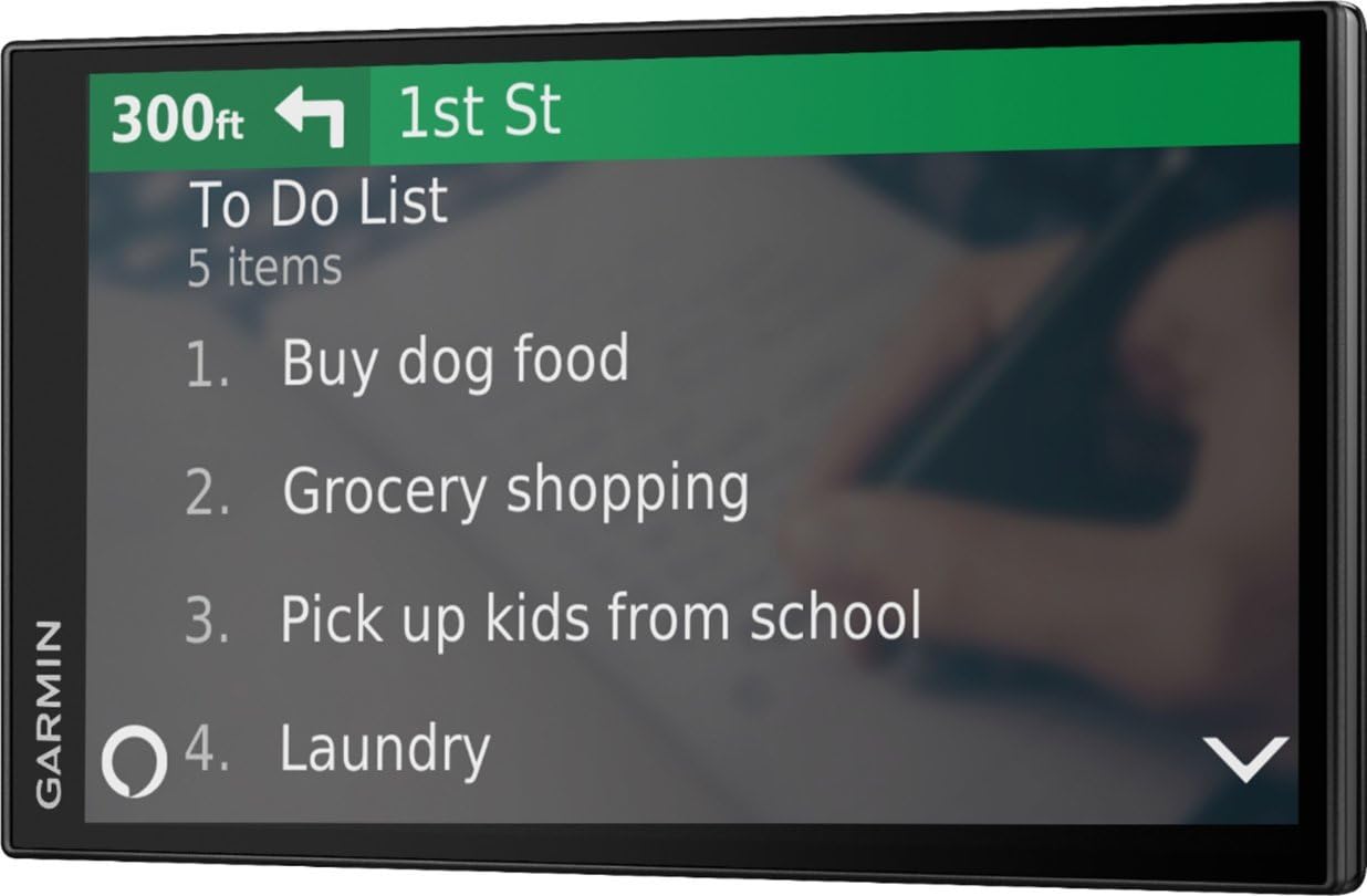 Garmin DriveSmart 65 with Amazon Alexa, Built-in Voice-Controlled GPS Navigator with 6.95” High-Res Display