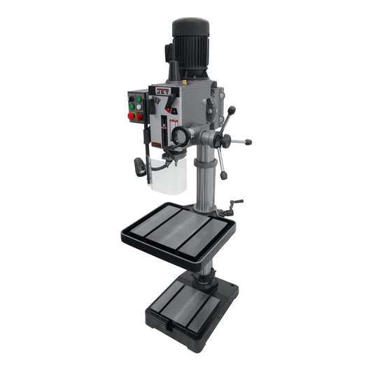 JET 20-Inch Geared-Head Tapping Drill Press, 2 HP, 230V 3Ph (Model GHD-20T)