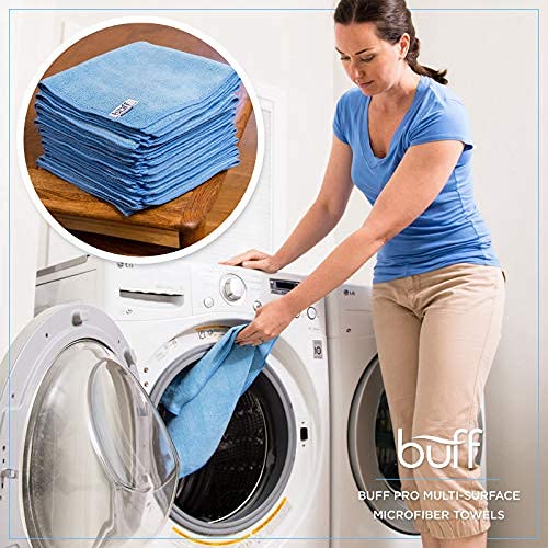 Microfiber Wholesale 16" x 16" Pro Multi Surface Microfiber Towels Bulk | Case: 216 Qty (Yellow)