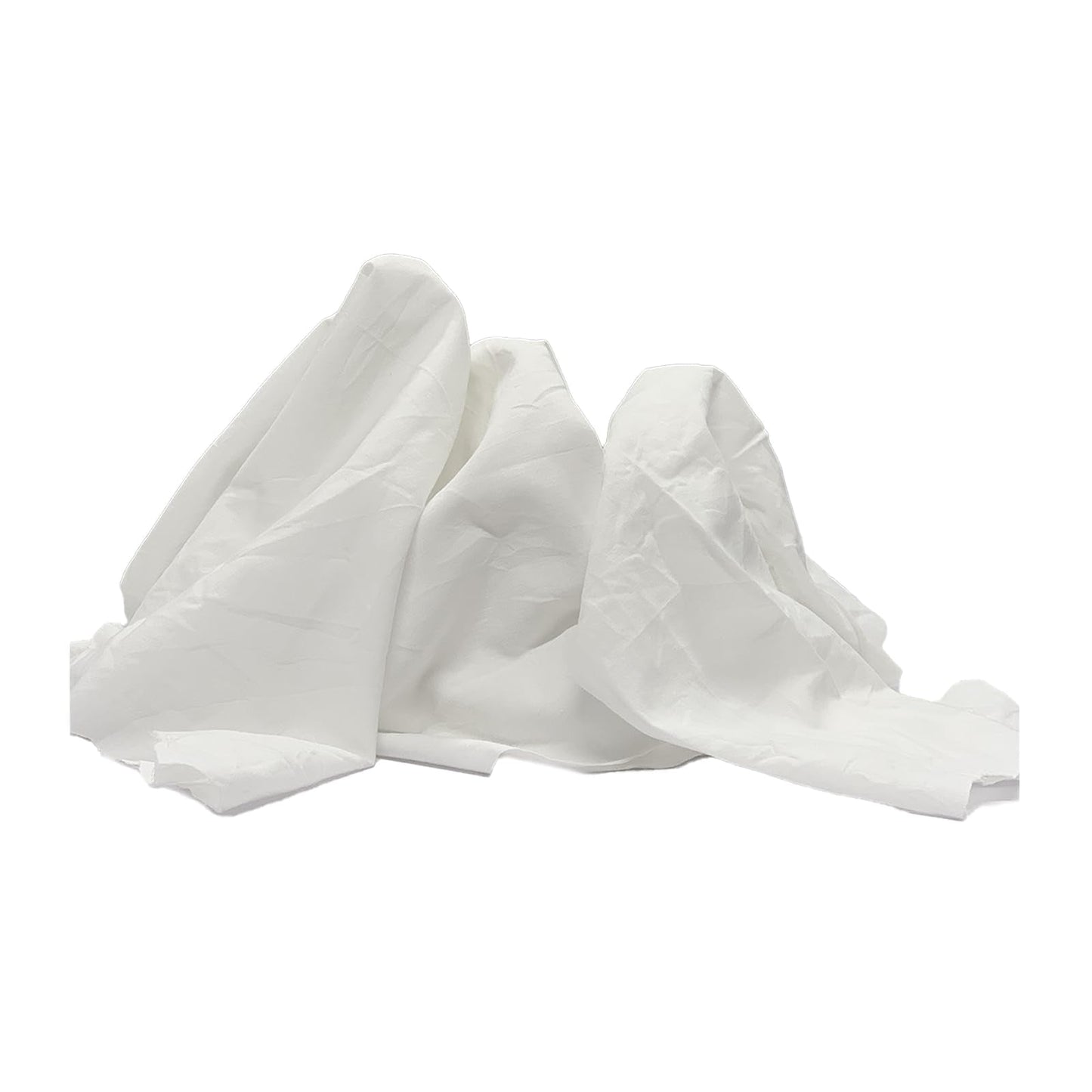 SupremePlus Recycled White Sheeting Cleaning Rags (600 lbs. Pallet 120x5 lbs. Box) – Lint Free White Cotton Cloths for Manufacturing | Automotive | Janitorial | Shop Rags Bulk - Multipurpose