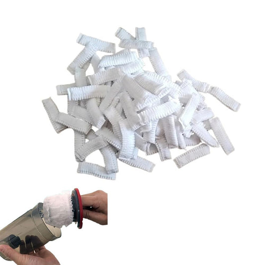 NentMent 100 Pack Hand Vacuum Filter Cover Disposable Non-Woven Fabric Secondary Filters Caps for Dustbuster Handheld Vacuum Cordless Car Vacuum Cleaner Portable Rechargeable Mini Vacuum