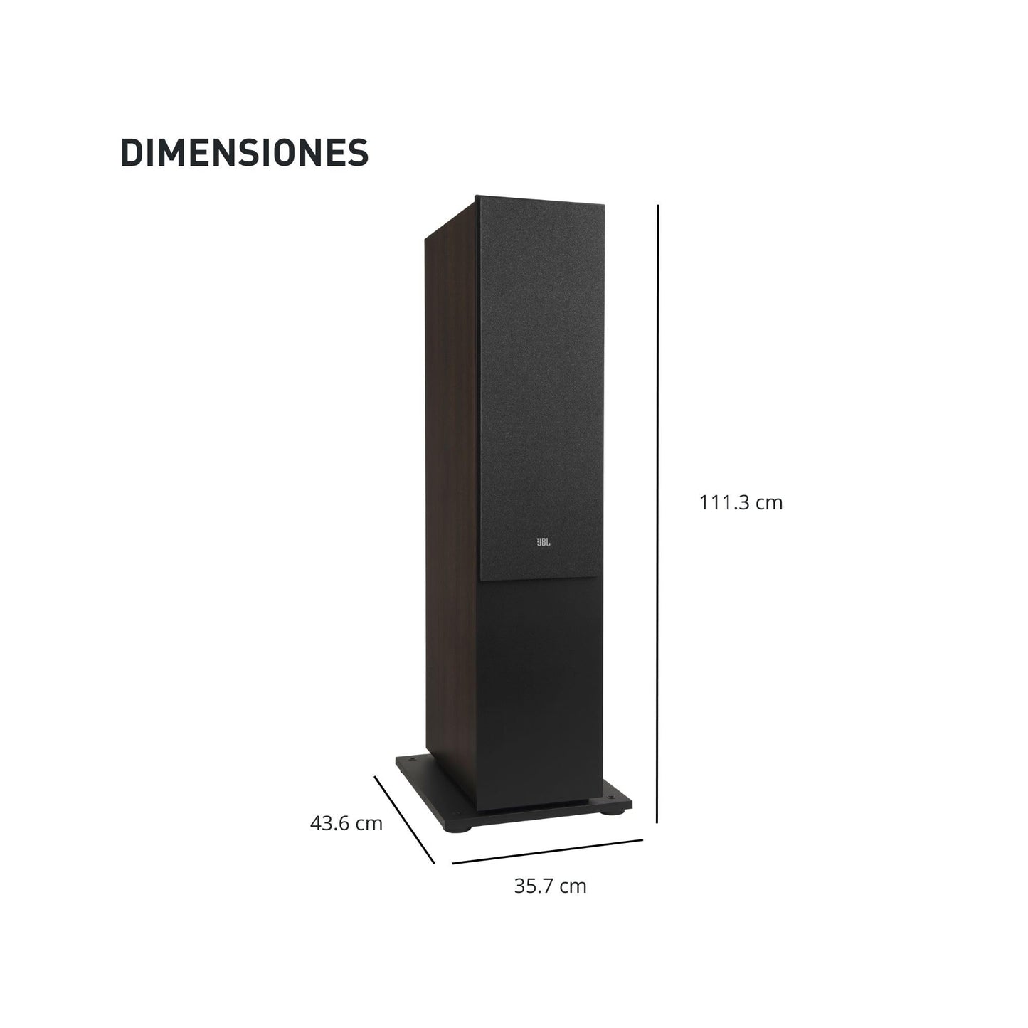 JBL Stage 2 280F Dual 8 Inch Floorstanding Loudspeaker - Each (Espresso)