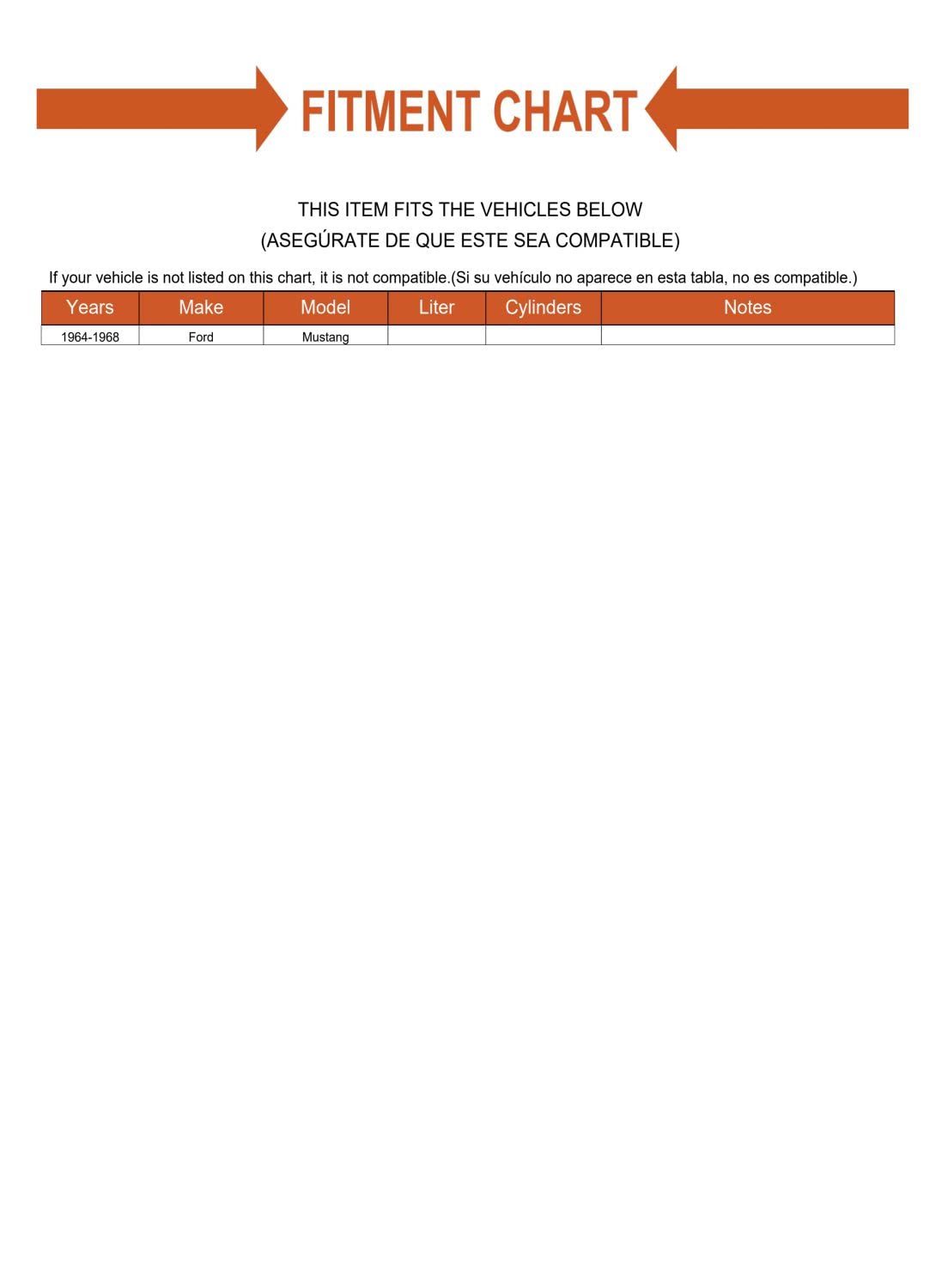 Replacement Front Windshield Wiper Blade Set Mechanics Choice for 1964-1968 Ford Mustang