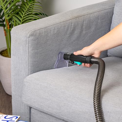 IRIS USA Carpet Spot Cleaner Machine 110V with Auto Spray for Low Pile Carpet, Couch, Sofa, Upholstery, Car Detailing, Shallow Berber Rug, Lightweight Portable Chemical-Free Stain Remover, 1000mL Tank