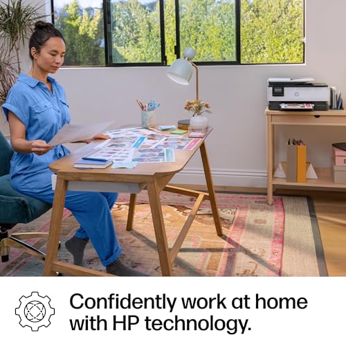 HP OfficeJet Pro 8135e Wireless All-in-One Color Inkjet Printer, Print, scan, copy, fax, ADF, Duplex printing Best-for-home office, 3 month Instant Ink trial included, AI-enabled (40Q35A)