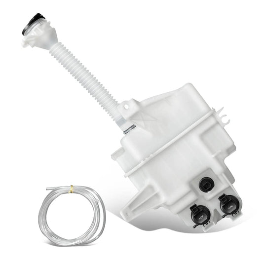 DNA Motoring OEM-WT-TO1288166 Factory Style Windshield Washer Fluid Reservoir Assembly Compatible with 2006-2008 Rav4 w/Fluid Level Sensor & Dual Pumps