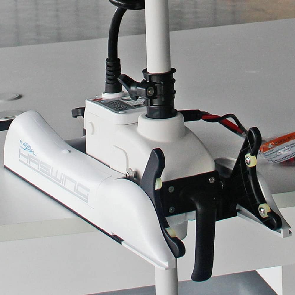 MTLAKEMOTOR HASWING Electric Trolling Motor – 24V 80LB 48 Inch Shaft Cayman Bow Mount Boat Fishing Saltwater Freshwater with Remote Control