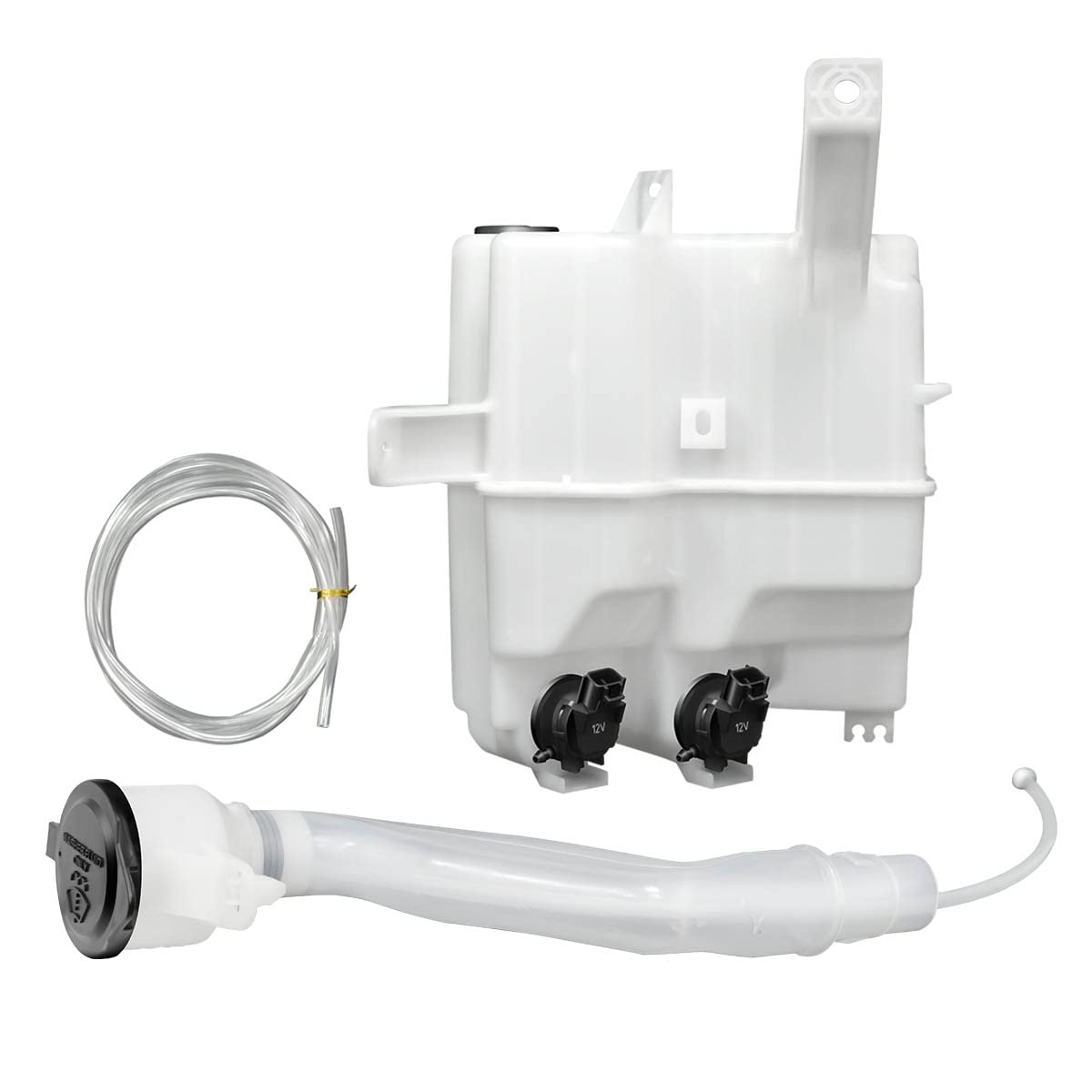 DNA Motoring OEM-WT-TO1288179 Factory Style Windshield Washer Fluid Reservoir Compatible with 10-15 Prius / 12-15 Prius Plug-In w/Headlight Washer