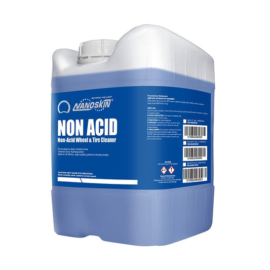 Nanoskin NON ACID Professional Wheel & Tire Cleaner 5 Gallons – Works with Tire Brush | Car Wash Wheel Cleaning Spray for Car Detailing | Removes Brake Dust, Oil, Dirt, Light Corrosion
