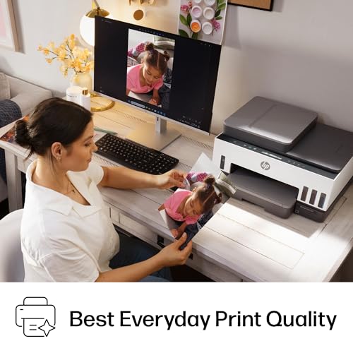 HP Smart Tank 7301 Wireless All-in-One Ink Tank Printer, Scanner, Copier with 2 years of ink included, Best-for-home office, Refillable, AI-enabled (28B70A)