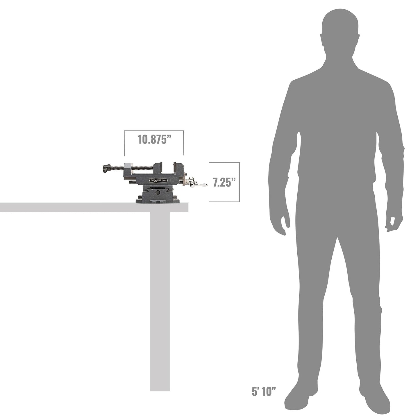 Yost CSV6 Cross Slide Drill Press Vise 6 Inch Jaw Width