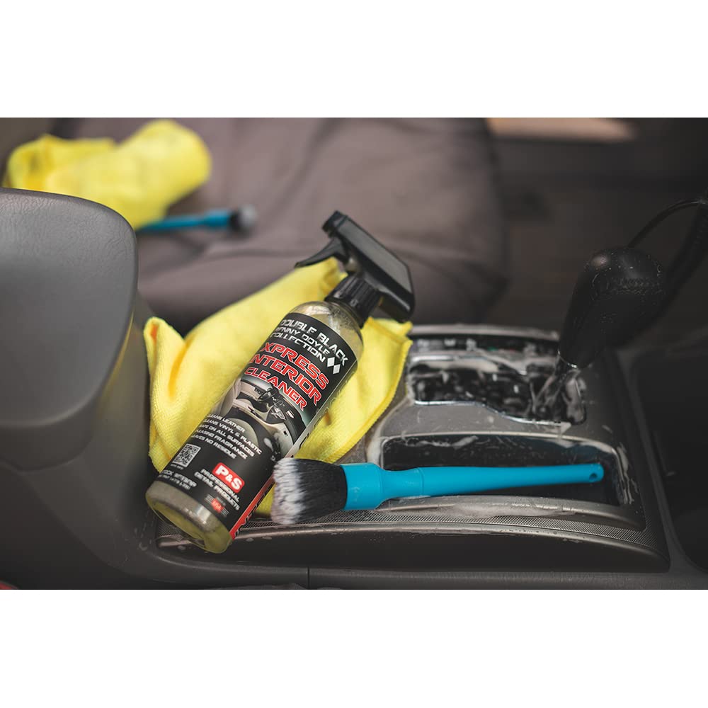 P & S PROFESSIONAL DETAIL PRODUCTS - Xpress Interior Cleaner, All-In-One Solution Safely Removes Traffic Marks, Dirt, Grease, Oil; Works on Leather, Vinyl, Plastic; Fresh Scent - 5 Gallon