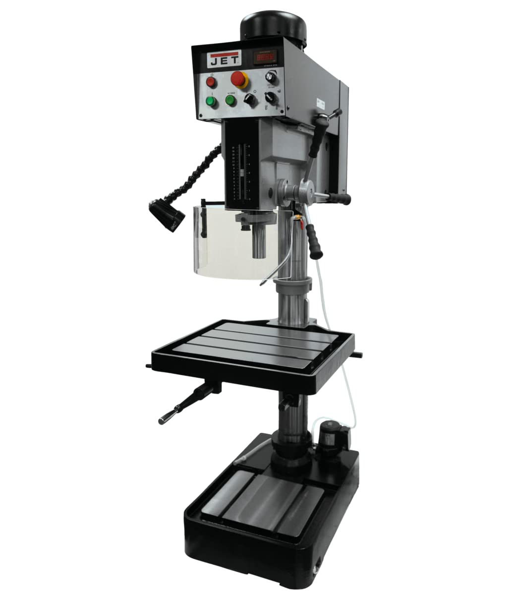JET 20-Inch EVS Drill Press, Forward/Reverse Tapping, 460V 3Ph (JDP-20EVST-460)