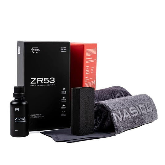 Nasiol ZR53 Nano Ceramic Coating Kit for Cars – 10H Ultimate Paint Protection, Soft Touch Finish, High Gloss, Superior Hydrophobicity, Up to 3 Years Durability
