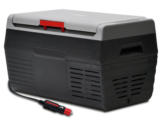 SMETA 12V Portable Car Refrigerator/Freezer, 20L(21QT) Mini Fridge, Travel Camper 12v/110v Electric Cooler Solar For RV Outdoor Semi-Truck, -4℉~68℉