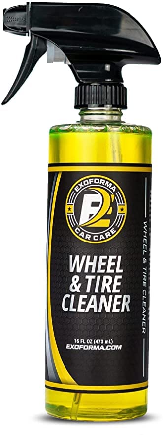 ExoForma Wheel & Tire Cleaner - Removes Built-Up Brake Dust, Dirt & Grime - Improves Dressing Performance - 2-in-1 Formula - Chosen by Pros (16 FL Oz)