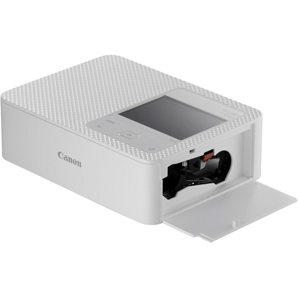 Canon SELPHY CP1500 Compact Photo Printer (White) (5540C002) KP-36IP Color Ink and Paper Set + 64GB Ultra Memory Card + Cleaning Kit + Memory Card Wallet + Card Reader