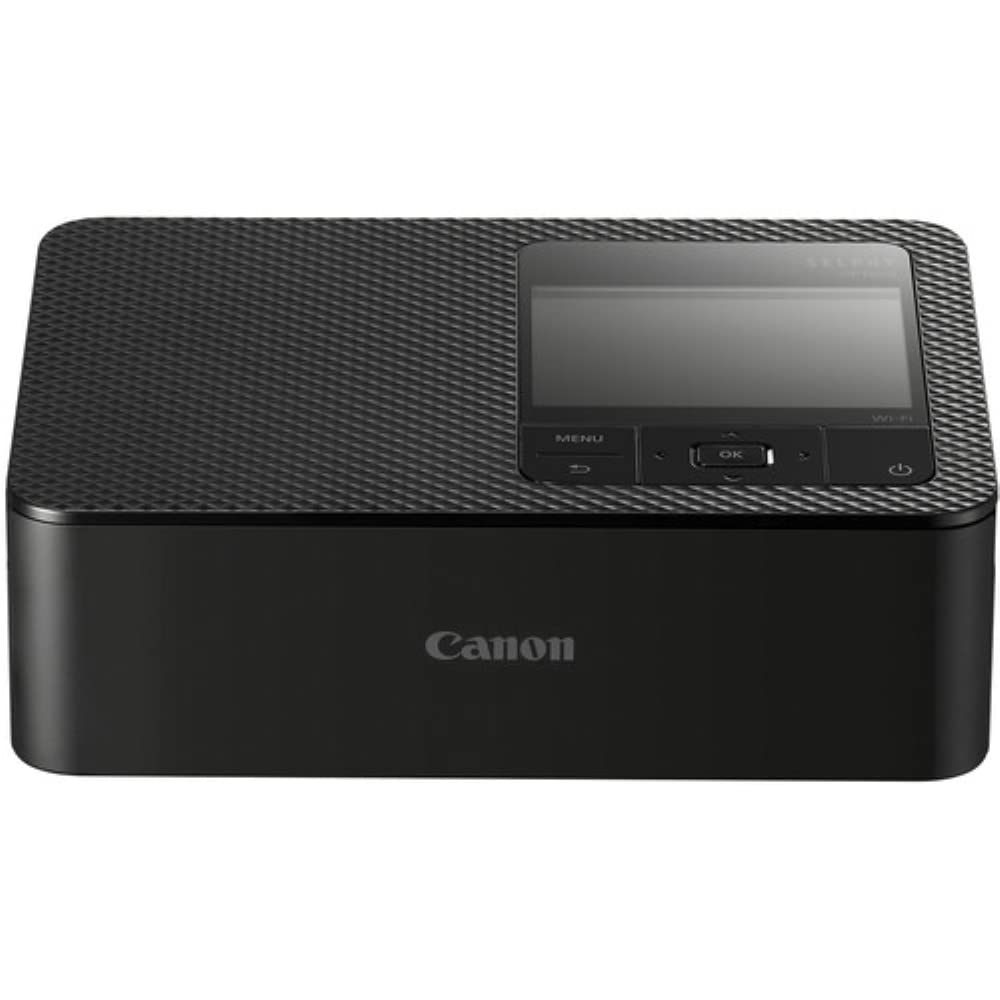 Canon SELPHY CP1500 Compact Photo Printer | Black with 2 x KP-108IN Color Ink and Paper Set (3 Items)