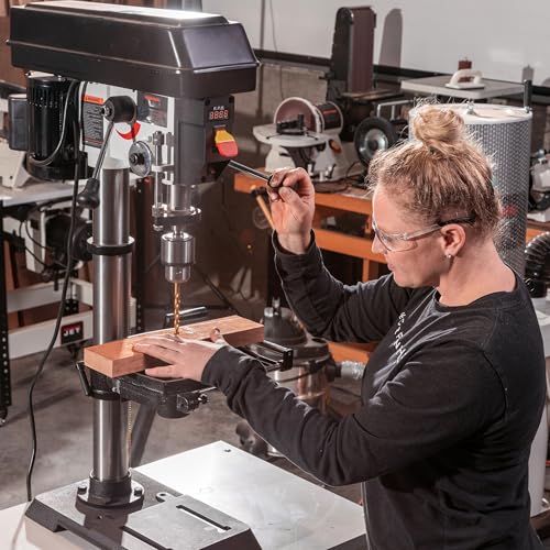 JET 12-Inch Benchtop Drill Press, Variable Speed, 1/2 HP, 115V 1Ph (Model JWDP-12)