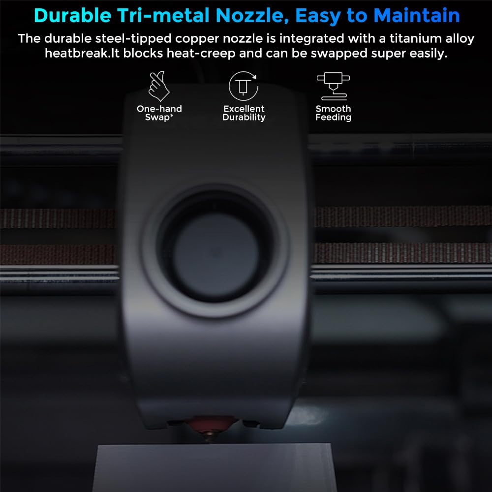 Creality K1 SE 3D Printer, with 600 mm/s Printing Speed CoreXY Auto Leveling and Z-Offset, 300℃ Dual-Gear Direct Extruder Full Metal Die Cast Upgraded K1, Printing Size 8.66x8.66x9.84 inch