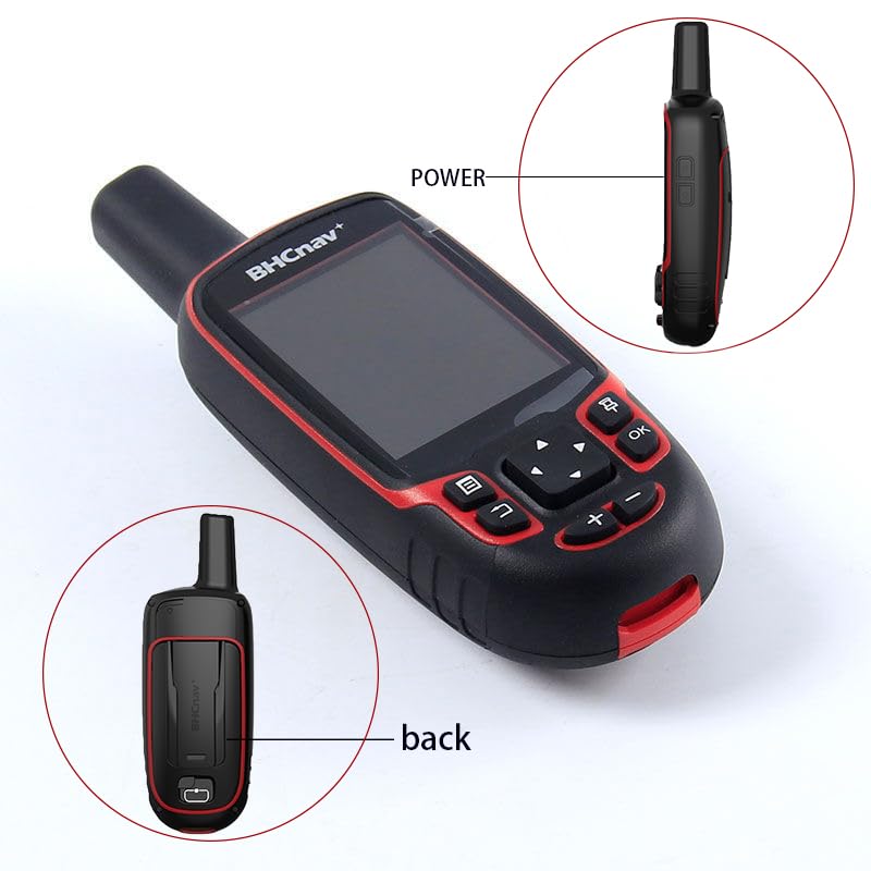 BHCnav NAVA Pro F78 Waterproof Handheld GPS Units,Button-Operated Handheld with Altimeter,Thermometer and Compass-2.8" Color Display, Expanded Satellite Support and Multi-Band Technology