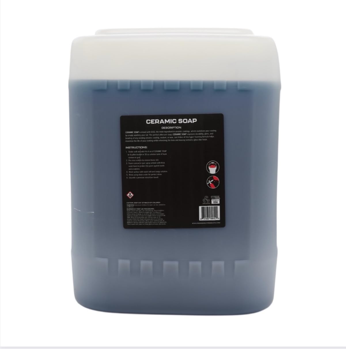 Pro Perfect Ceramic Soap, Professional Car Wash Formula, 5 Gallon