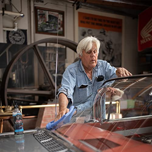 Jay Leno's Garage Car Detailing Kit with Bucket – Essential Car Cleaning Kit, Sprays, Liquids, Microfiber Towels, Applicators and Wash Mitt, All-in-One Car Detailing Kits for Interior & Exterior Care