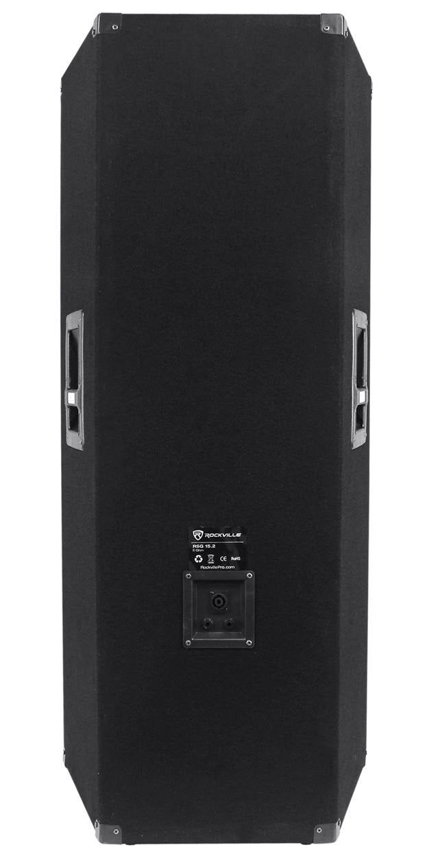 Rockville (2) RSG15.28 Dual 15 3000 Watt 3-Way 8-Ohm Passive DJ/PA Speaker