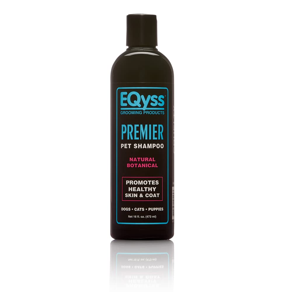 EQyss Premier Pet Shampoo - Cleanses & Moisturizes Coat, Adds Volume, Intensifies Colors, Residue-free Finish - For All Dogs, Cats, Puppies (16 oz)