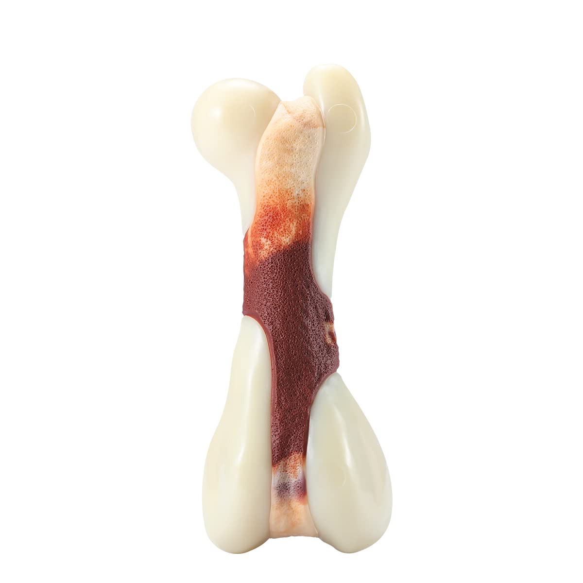 Tikaton Indestructible Dog Chew Toys for Aggressive Chewers, Beef Flavor Durable Dog Teething Chew Toys Bones for Large/Medium/Small Puppies