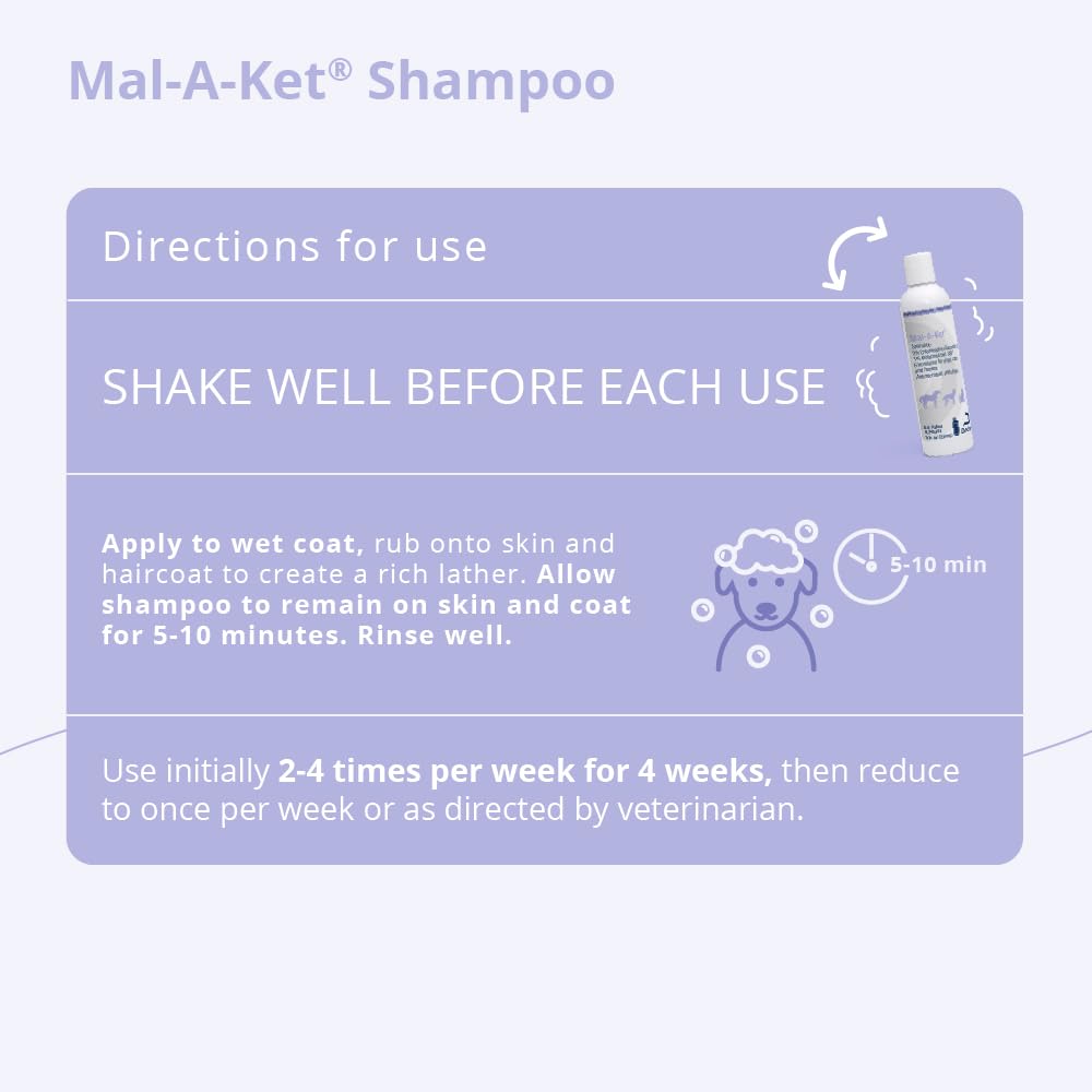 Mal-A-Ket Shampoo for Dogs and Cats, 8 oz