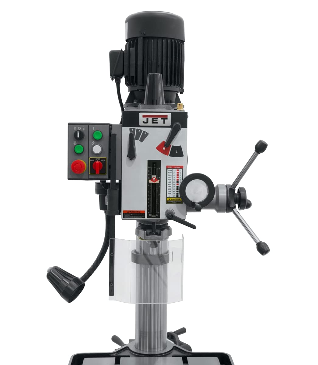 JET 20-Inch Geared-Head Tapping Drill Press, 2 HP, 230V 3Ph (Model GHD-20T)