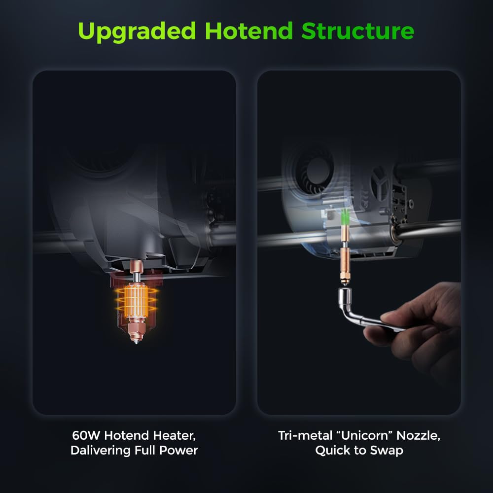 Official Creality Ender 3 V3 Plus 3D Printer, Upgraded with Large Build Volume 11.81 * 11.81 * 12.99 inch 600mm/s Printing Speed Auto Leveling Direct Extruder 300℃ Print Dual Y Motors