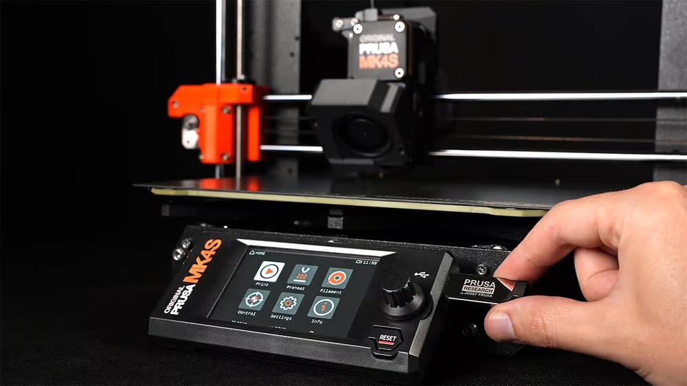 Original Prusa MK4S 3D Printer, Ready-to-use 3D Printer, Assembled and Tested, Removable Print Sheets, 1kg Prusament PLA Spool Included, Print Size 9.84 x 8.3 x 8.6 in