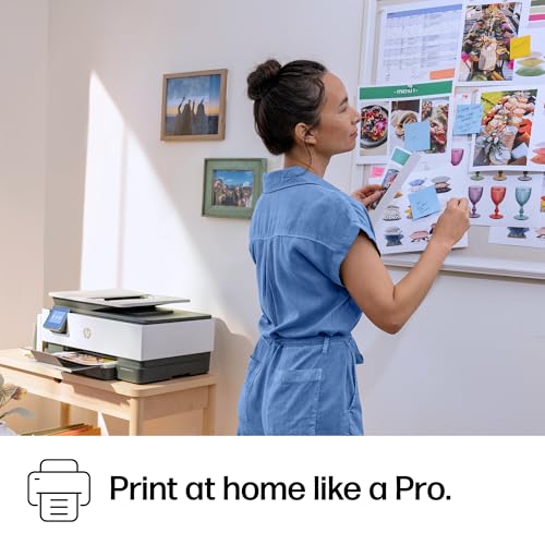 HP OfficeJet Pro 8139e Wireless All-in-One Color Inkjet Printer, Print, scan, Copy, fax, ADF, Duplex Printing Best-for-Home Office, 1 Year Instant Ink Trial Included, AI-Enabled (40Q51A)