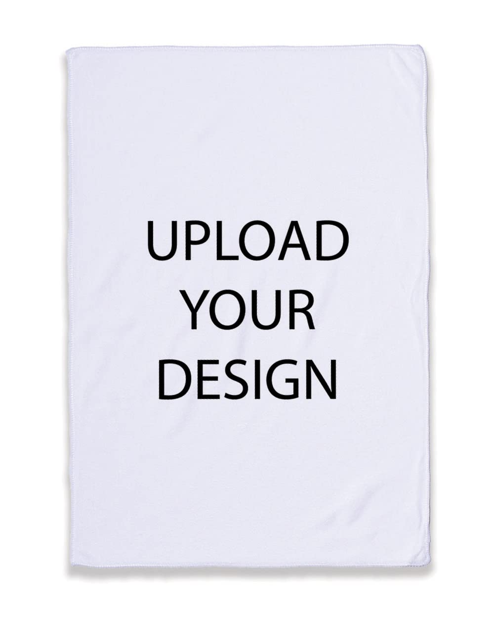 COLORCOMMALL Personalized Custom Rally Towel - 17x11 Inch Microfiber Sports Player Logo Team Golf Customized Photo Design Text Name Ad Picture Gift (White, 50pcs)