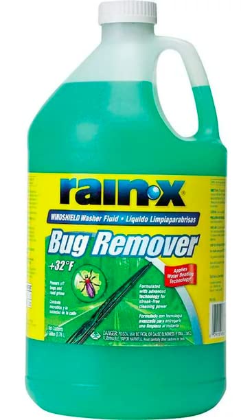 6 Pack Elite Tool Center Rain X Green Windshield Washer Fluid With Rain Repellant & Bug Remover 32* F All Weather Fluid 1 Gallon Each
