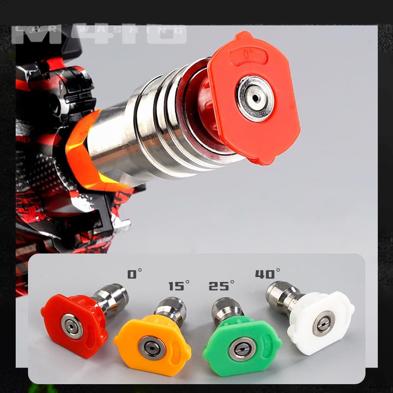 Pressure Washer Gun with Swivel – 3600 PSI High Pressure Spray Gun with 3/8" Quick Connect Plug – Foam Cannon Compatible Power Washer Handle for Car, Home & Outdoor Cleaning (Black)