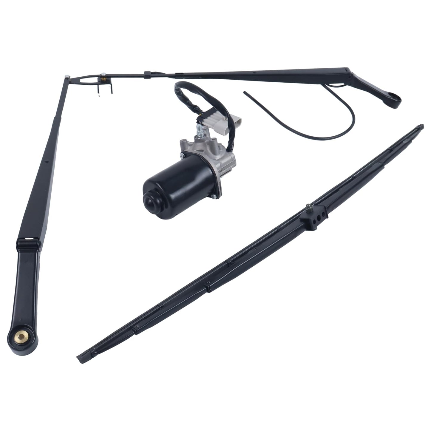 Czomoizc 7168952 7168953 7168954 Wiper Motor Arm Blade Kit Compatible with Bobcat Skid Steer A770 S450 S510 S530 S550 S570 S590 S630 T450 T550 T550 T590 T630 T650