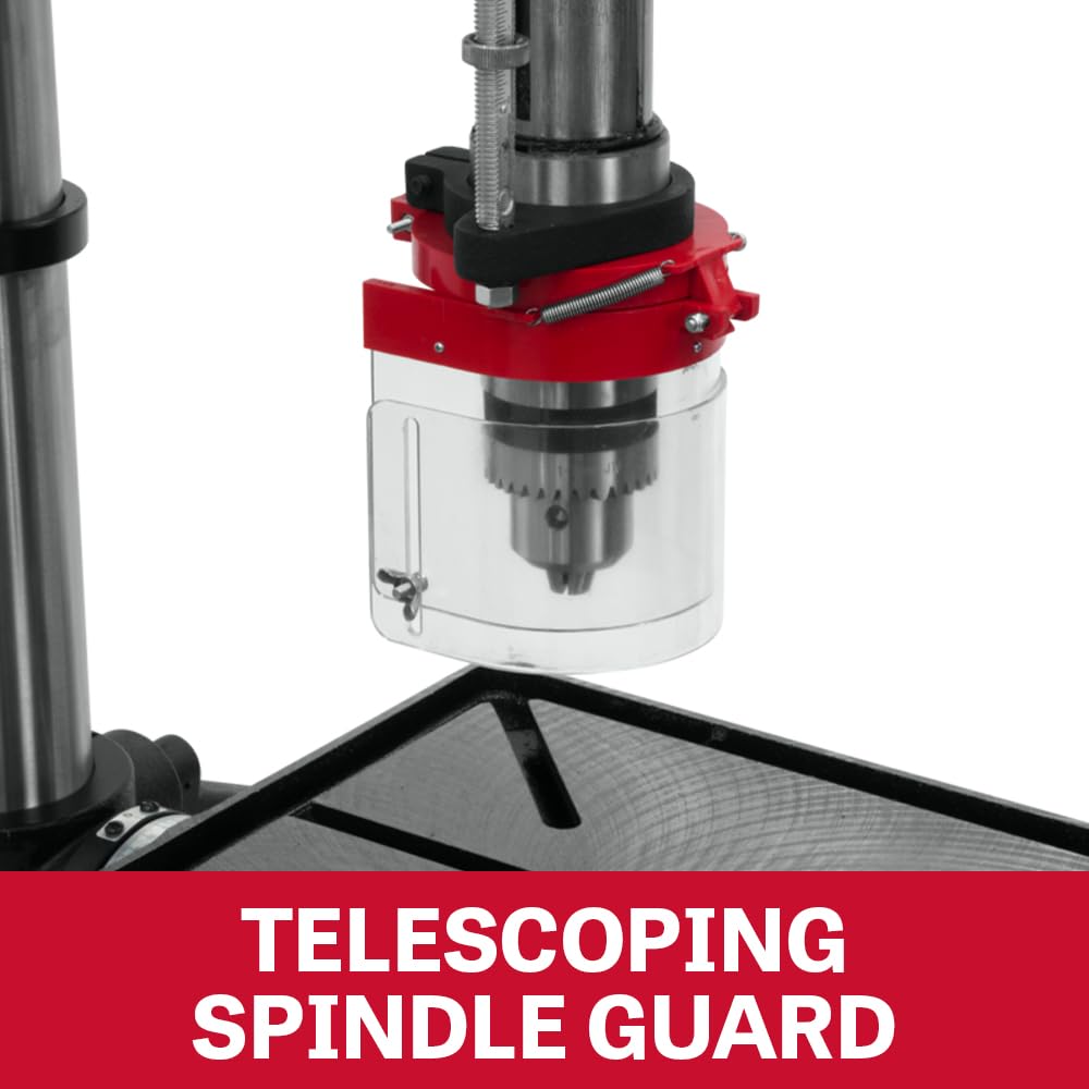 JET 20-Inch Floor Drill Press, 12 Speed, 1-1/2 HP, 115/230V 1Ph (Model JDP-20MF)