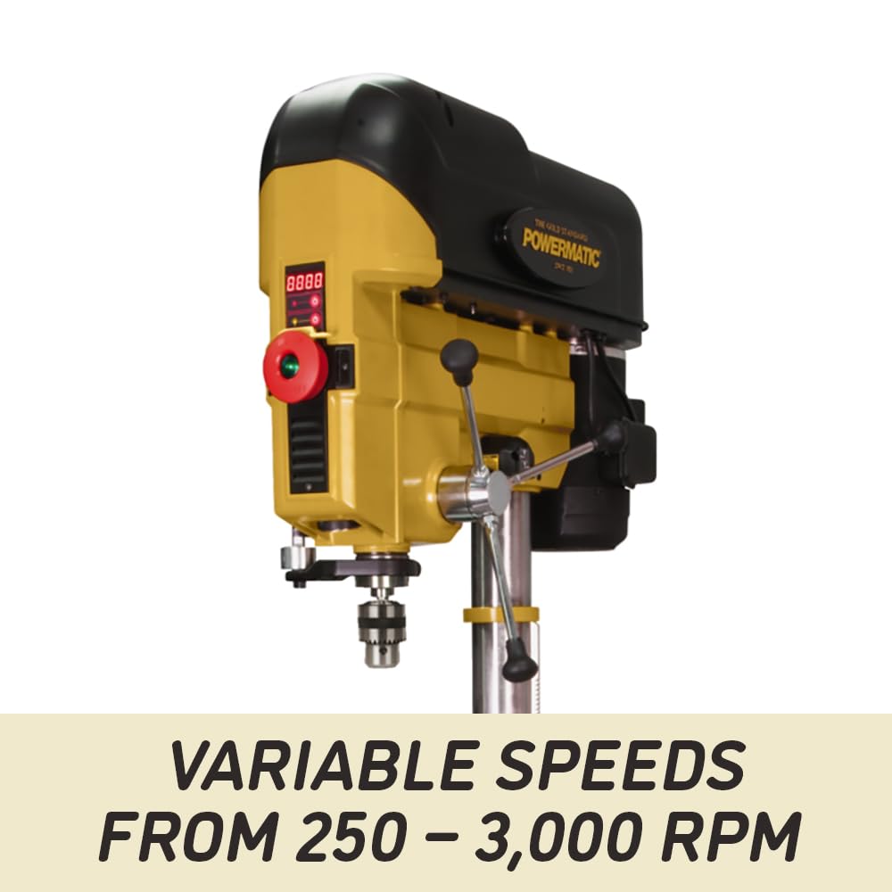 Powermatic 18-Inch Floor Drill Press, Variable Speed, 1 HP, 115/230V 1Ph (Model PM2800B)