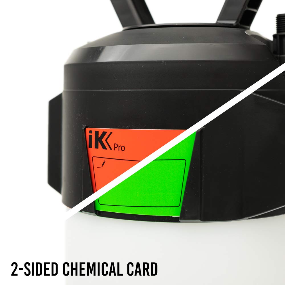 The Rag Company Goizper Group iK Sprayers - Foam Pro 12 Pump Sprayer - Professional Auto Wash, Dry/Wet Foam Spray, Pressure Release Safety Valve, PVC Hoses (6 Liters), Multicolor (IKS-82676+RAG)