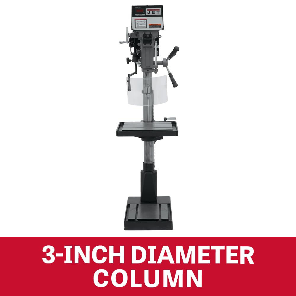 JET 15-Inch Floor Drill Press, Variable Speed, 1 HP, 115/220V 1Ph (‎Model J-A5816)