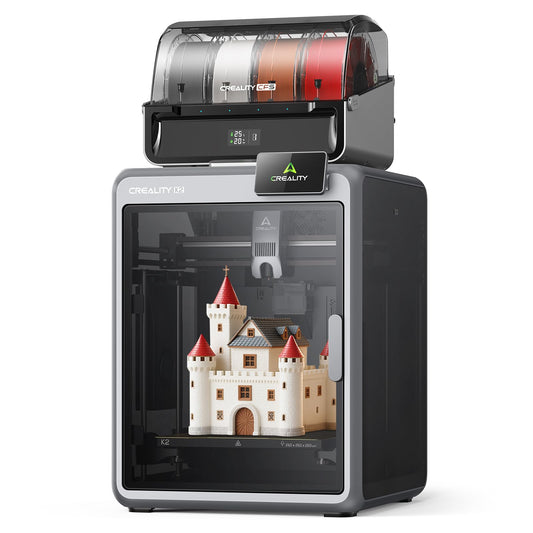 Creality K2 Combo 3D Printers, Multicolor 3D Printer Machine with CFS, Dual Camera, 600mm/s Printing Speed, Next-Gen Direct Drive Extruder, 260 * 260 * 260mm Printing Volume