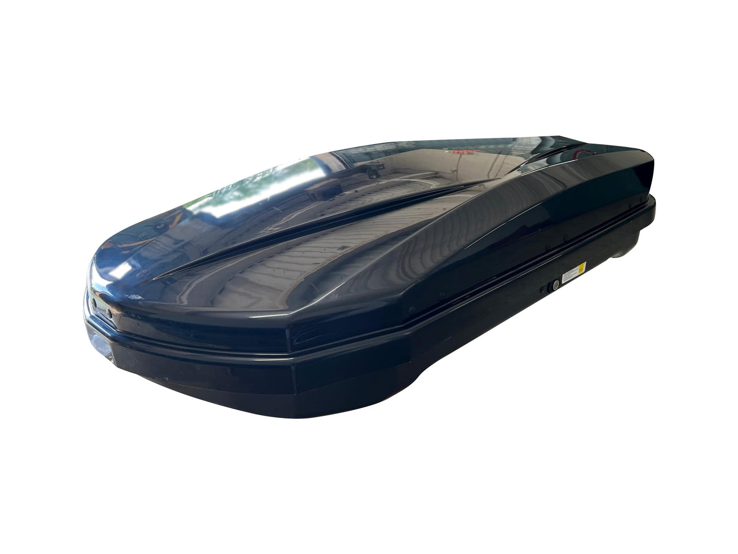 Black Horse Rooftop Cargo Carrier ABS + PMMA Hard Shell, 14 Cubic Feet Waterproof Car Roof Cargo Carrier Box w/Dual Side Opening, Security Key,165lbs Capacity,for 30" to 80" Wide Crossbar Rack